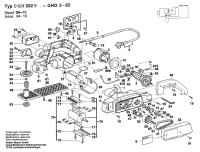Bosch 0 601 592 903 Gho 3-82 Portable Planer 220 V / Eu Spare Parts